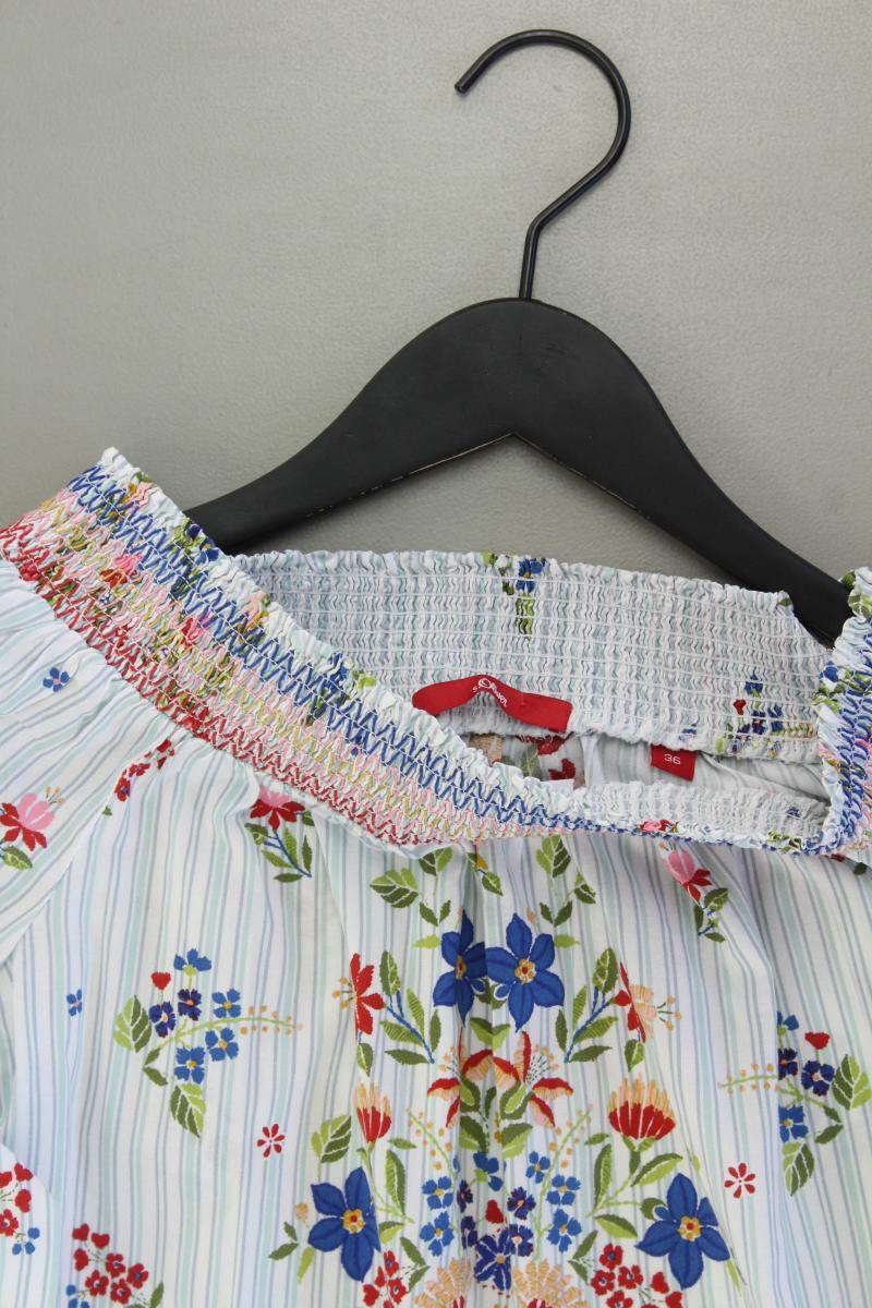 s.Oliver Regular Bluse Gr. 36 gestreift 3/4 Ärmel mit Carmen-Ausschnitt