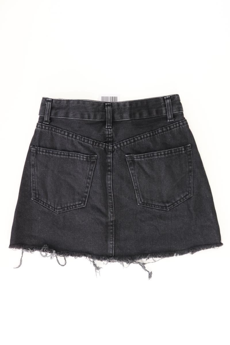 Bershka Jeansrock Gr. 34 schwarz aus Baumwolle