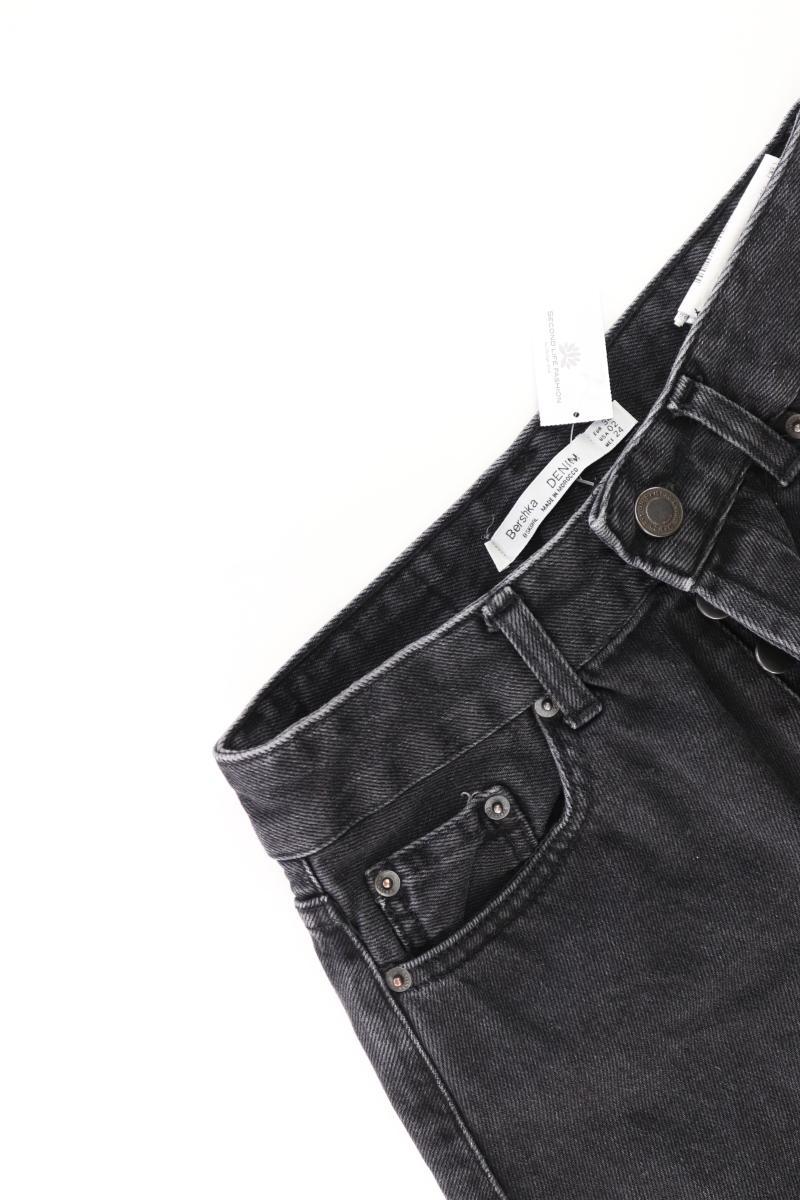 Bershka Jeansrock Gr. 34 schwarz aus Baumwolle