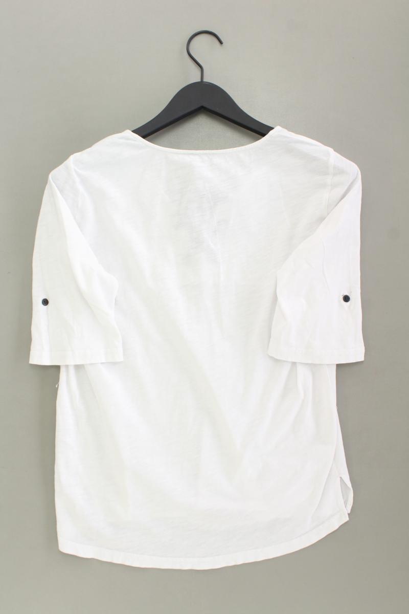 Kenny S. Regular Bluse Gr. 36 3/4 Ärmel weiß aus Baumwolle