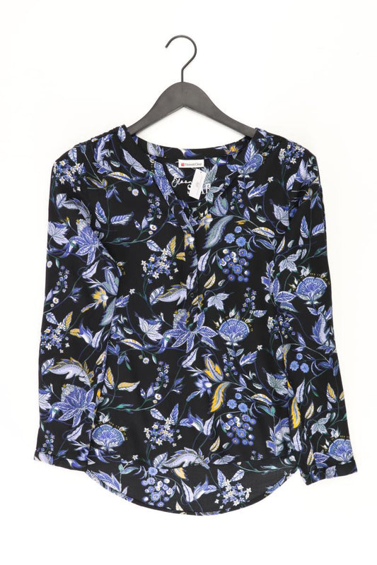 Street One Langarmbluse Gr. 36 mit Blumenmuster blau aus Viskose