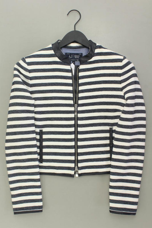 Armani Jeans Kurzjacke Gr. IT 42 (S) gestreift neuwertig blau aus Baumwolle