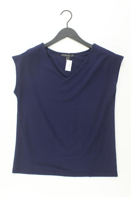 Esprit T-Shirt Gr. XS Kurzarm blau aus Viskose
