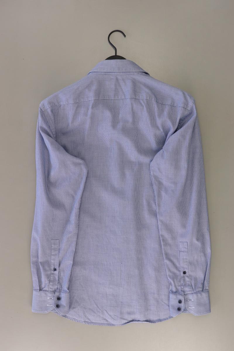 Hugo Boss Langarmhemd für Herren Gr. Hemdgröße 42 blau aus Baumwolle