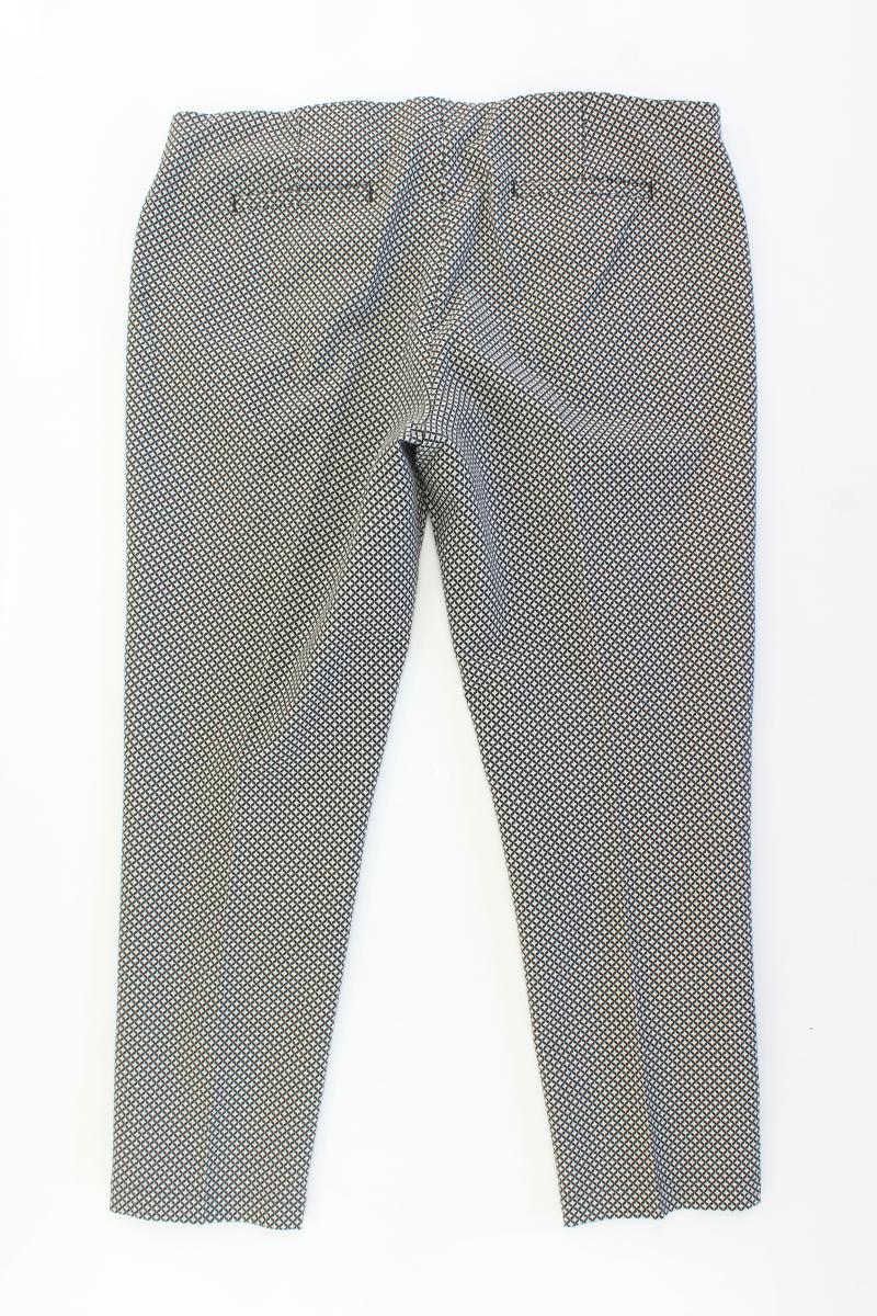 Opus Stoffhose Gr. 44 geometrisches Muster Modell Eriko grau aus Polyester