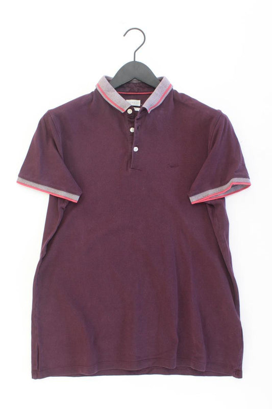 Esprit Poloshirt für Herren Gr. L Kurzarm lila aus Baumwolle