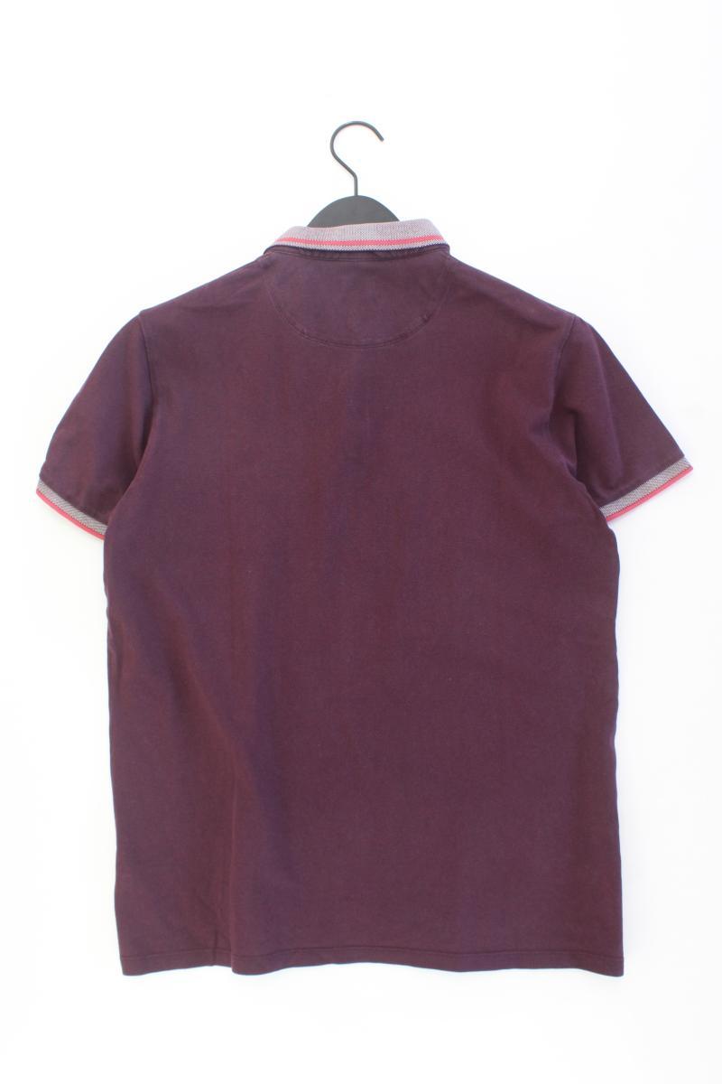 Esprit Poloshirt für Herren Gr. L Kurzarm lila aus Baumwolle