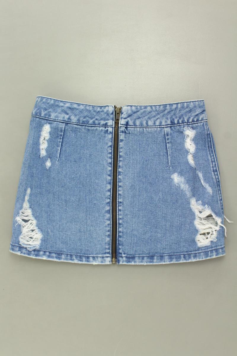 Topshop Jeansrock Gr. 36 blau aus Baumwolle