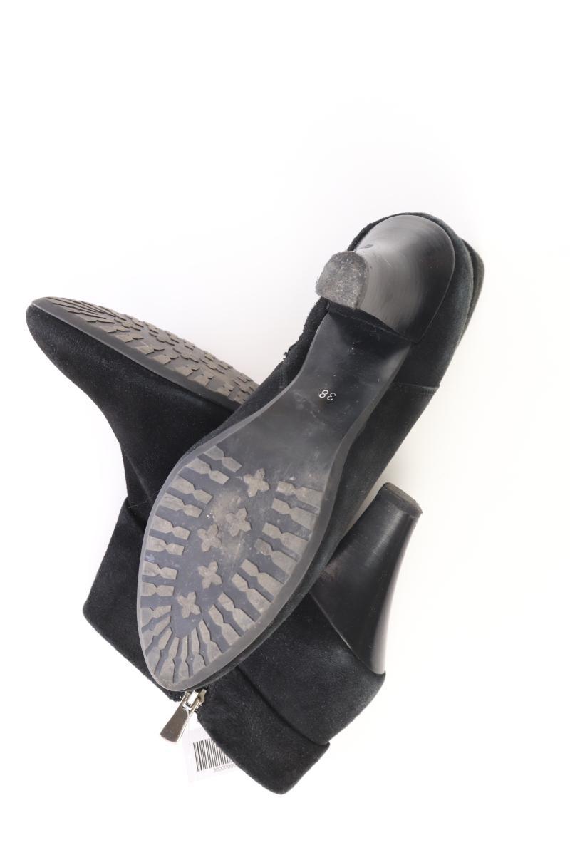 Wildleder Stiefeletten Gr. 38 schwarz
