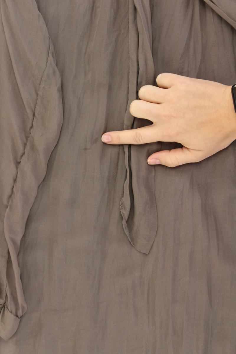 King Kong Langarmkleid Gr. M braun aus Seide