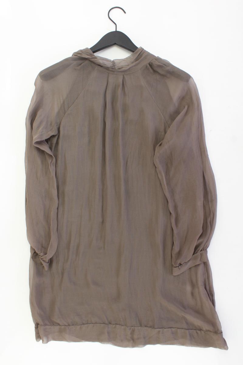 King Kong Langarmkleid Gr. M braun aus Seide