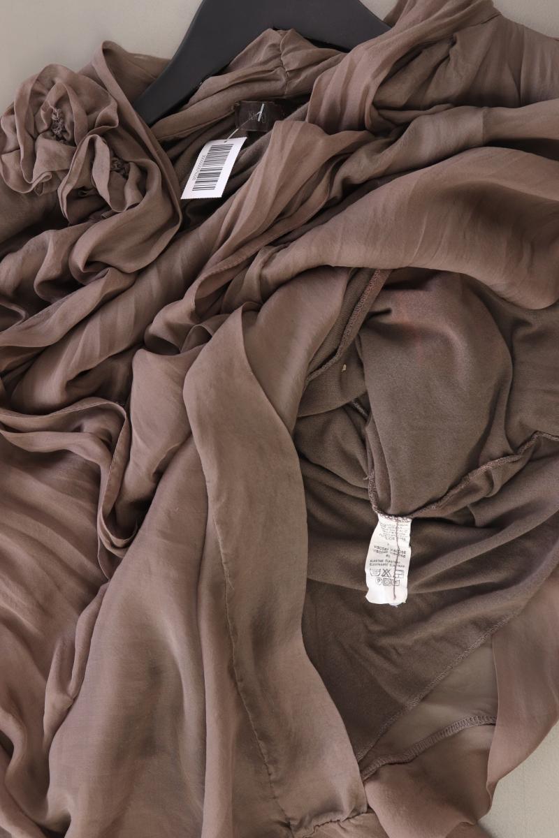 King Kong Seidenkleid Gr. M Langarm braun