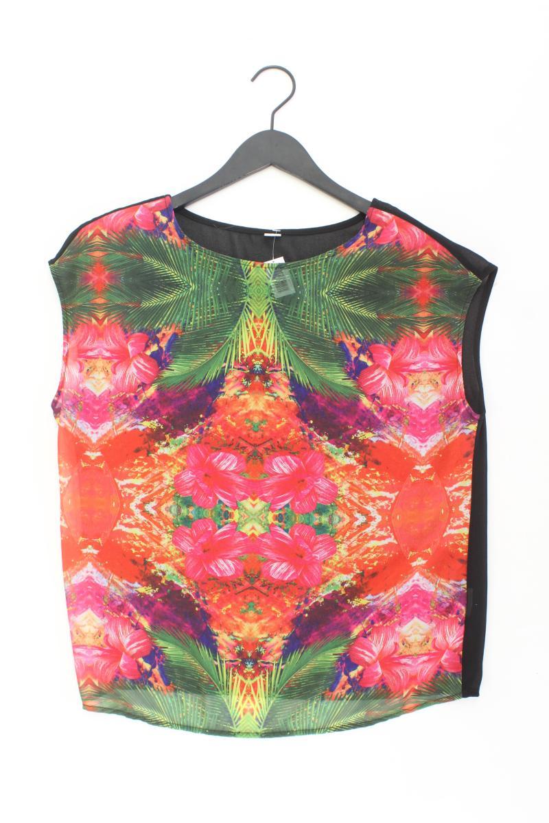 Esprit Kurzarmbluse Gr. 36 mit Blumenmuster mehrfarbig
