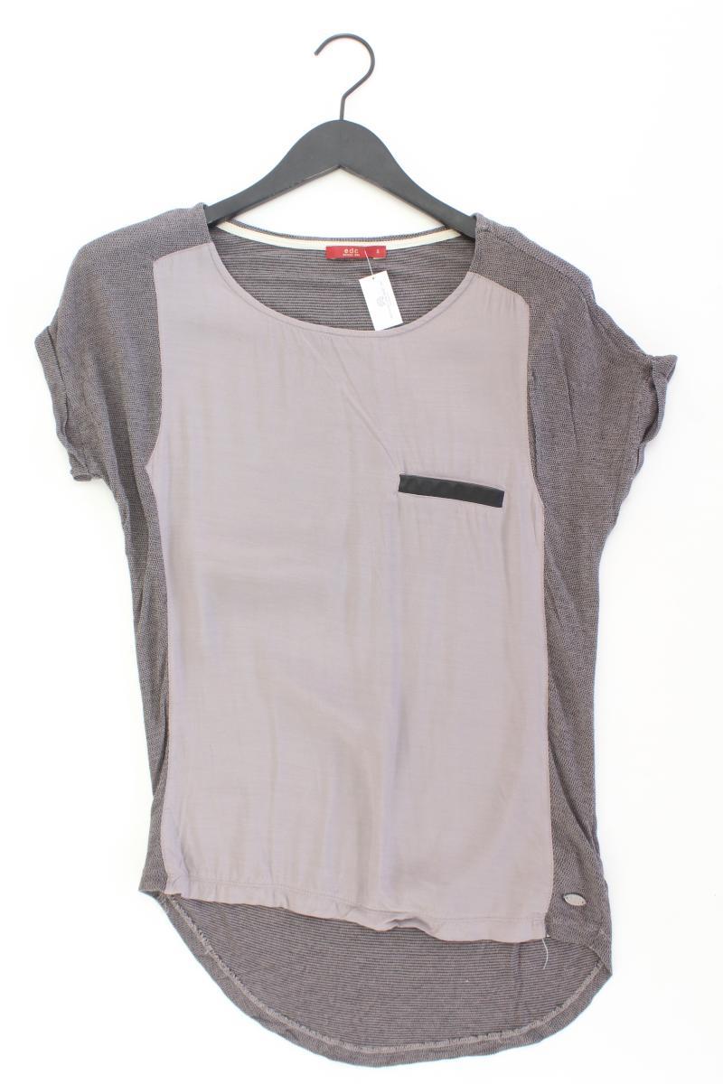 edc by Esprit Kurzarmbluse Gr. S lila aus Viskose