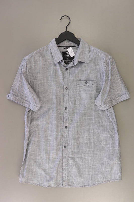 Tom Tompson Kurzarmhemd für Herren Gr. XL grau aus Baumwolle