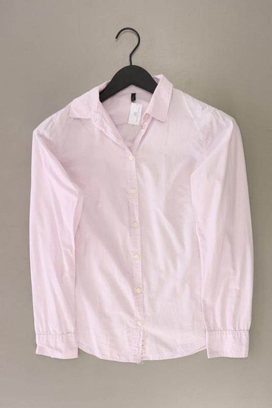 Benetton Langarmbluse Gr. S gestreift rosa aus Viskose
