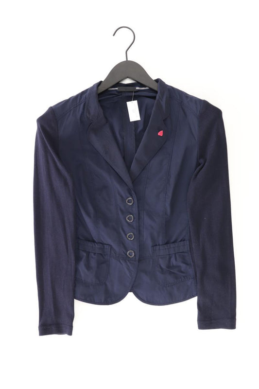 Taifun Slim Blazer Gr. 38 blau aus Baumwolle