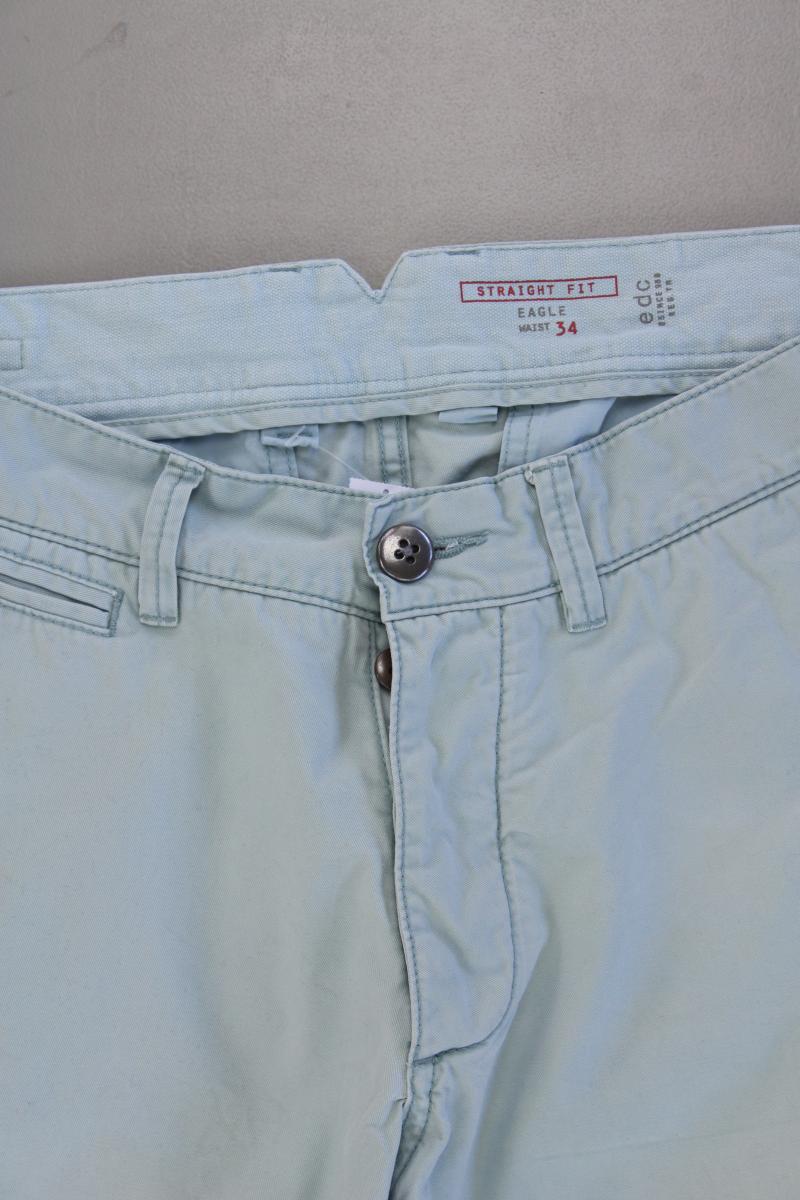 edc by Esprit Chino Shorts für Herren Gr. W34 türkis aus Baumwolle