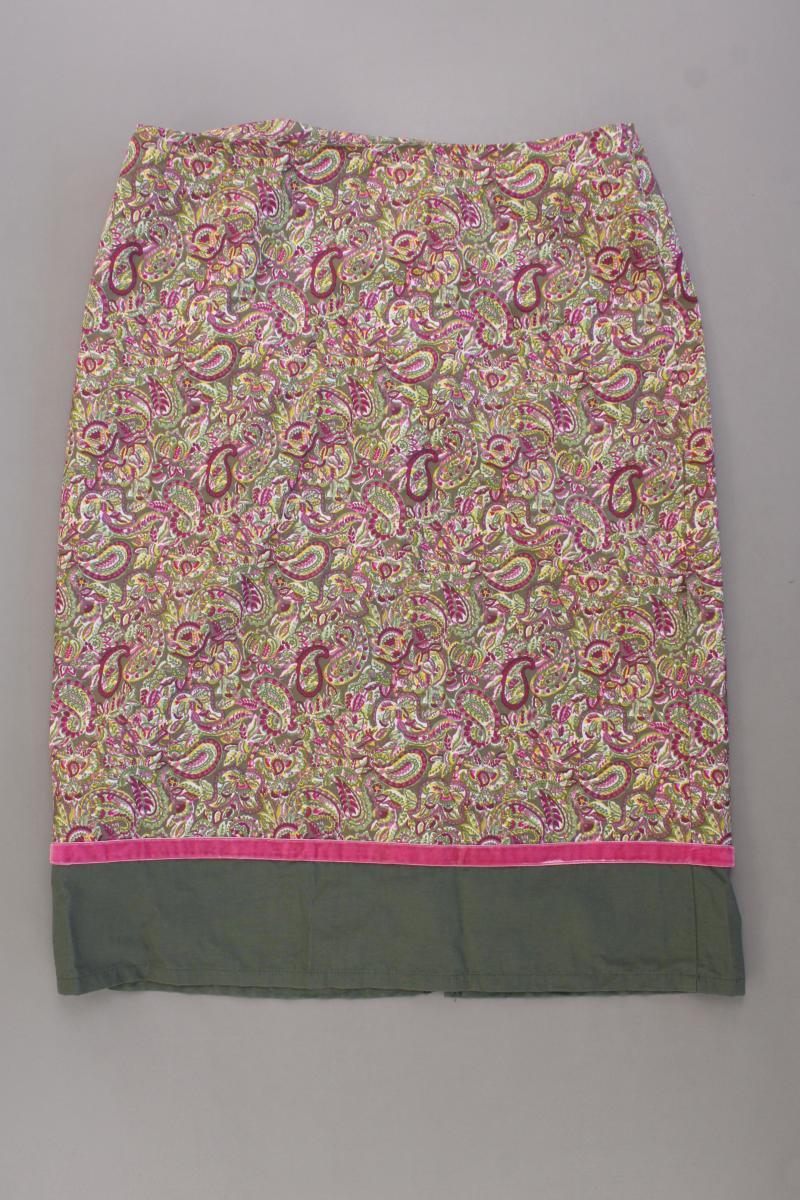 Midirock Gr. 40 mit Paisleymuster Vintage mehrfarbig aus Polyester