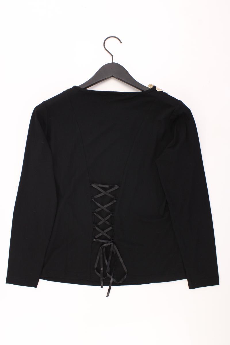 Biba Longsleeve-Shirt Gr. 38 Langarm schwarz aus Viskose
