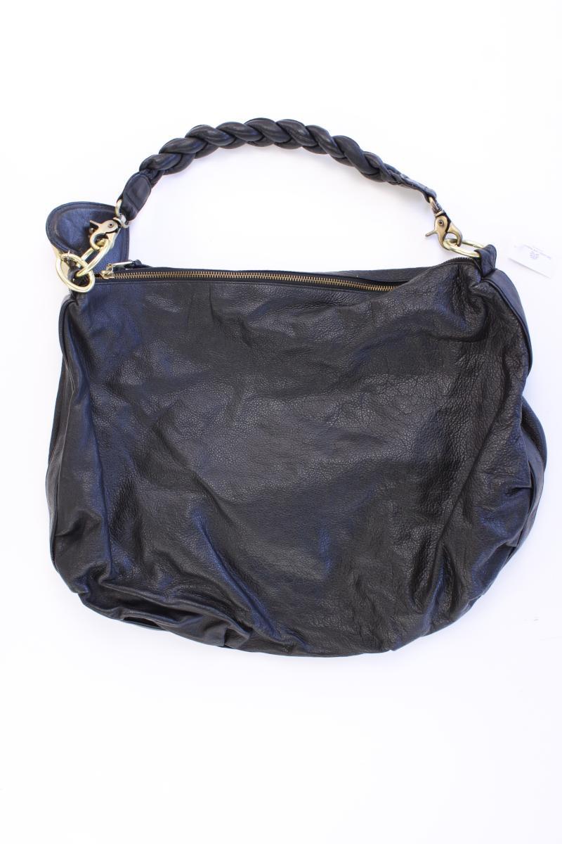 Fab. Schultertasche schwarz aus Leder