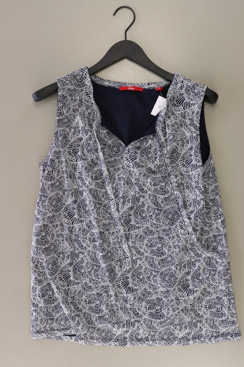 s.Oliver Ärmellose Bluse Gr. 40 blau