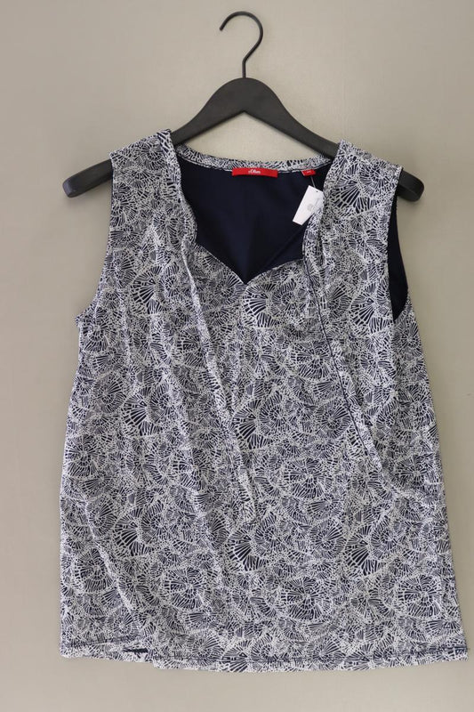s.Oliver Ärmellose Bluse Gr. 40 blau