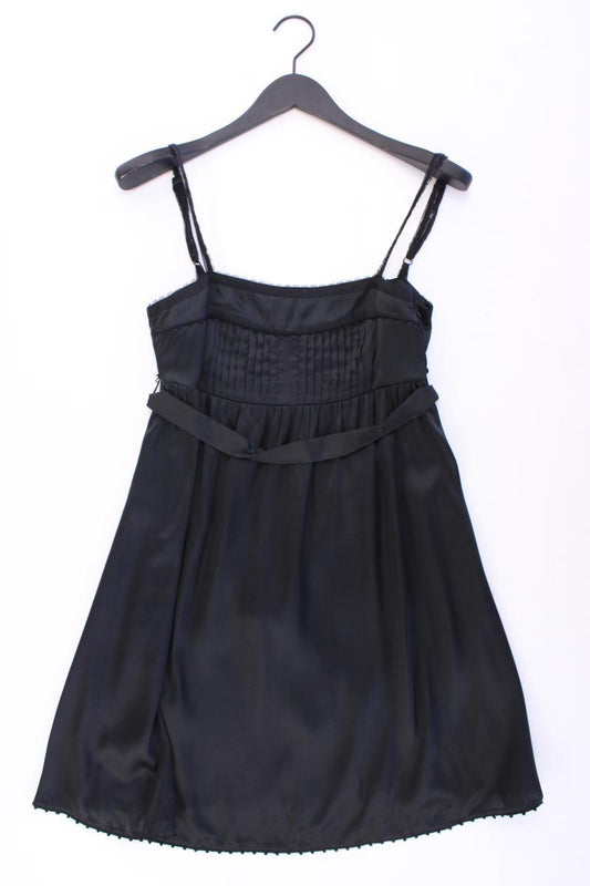 Zara Trägerkleid Gr. M mit Gürtel schwarz aus Polyester