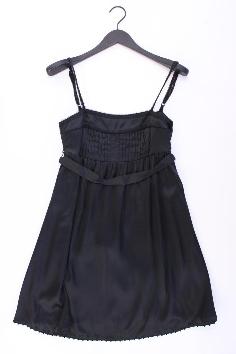 Zara Trägerkleid Gr. M mit Gürtel schwarz aus Polyester