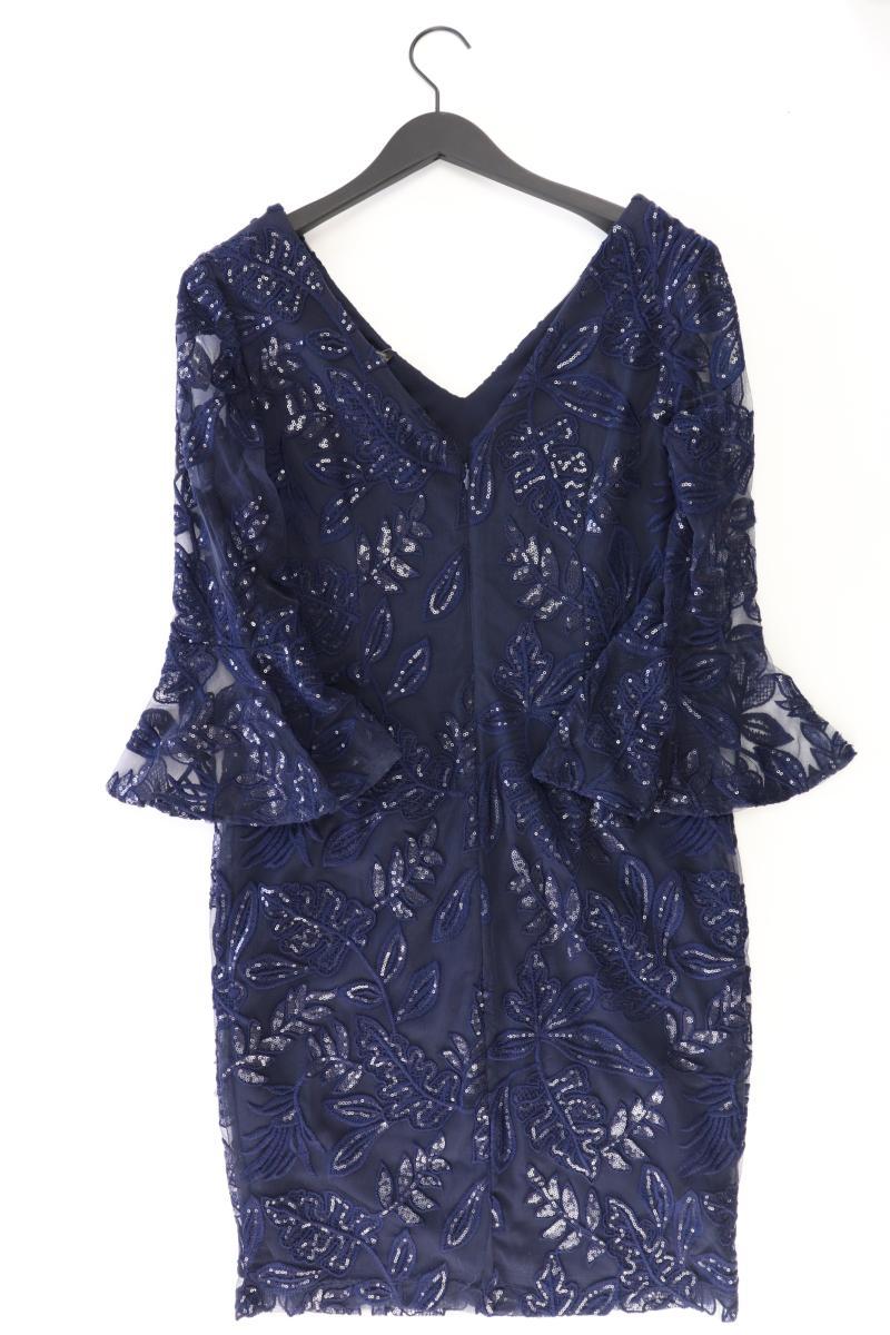 Frank Lyman Abendkleid Gr. 38 neu mit Etikett 3/4 Ärmel mit Pailletten blau