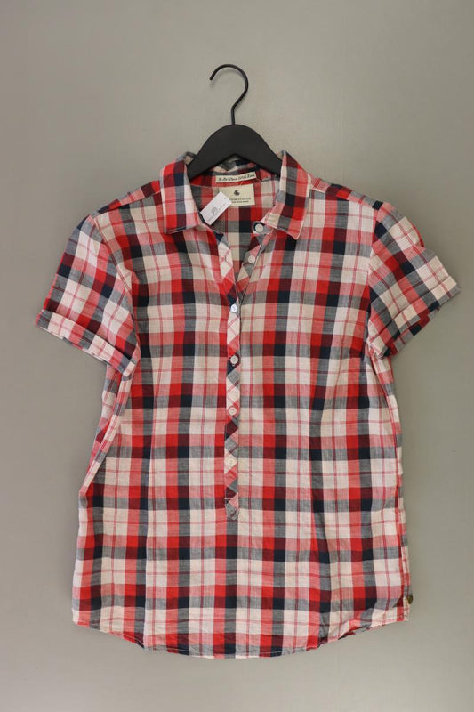 Maison Scotch Karobluse Gr. 40 kariert neuwertig Kurzarm rot aus Baumwolle