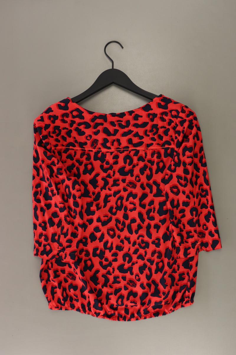 Cecil Regular Bluse Gr. S mit Tierdruck neuwertig 3/4 Ärmel rot aus Viskose