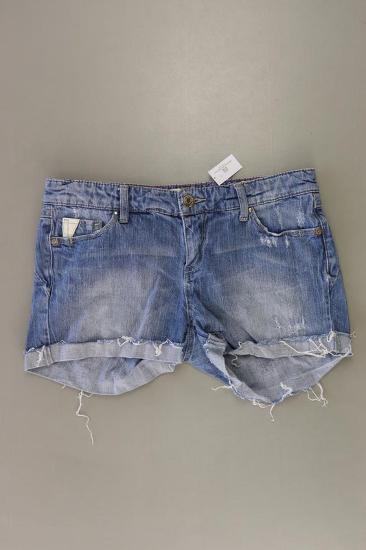 Stradivarius Jeansshorts Gr. 38 blau aus Baumwolle
