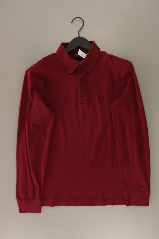 BOSS by Hugo Boss Longsleeve-Shirt für Herren Gr. M Langarm rot aus Baumwolle