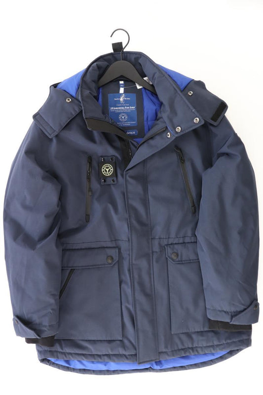 Sailors & Brides Kapuzenmantel für Herren Gr. XXXL blau aus Polyester