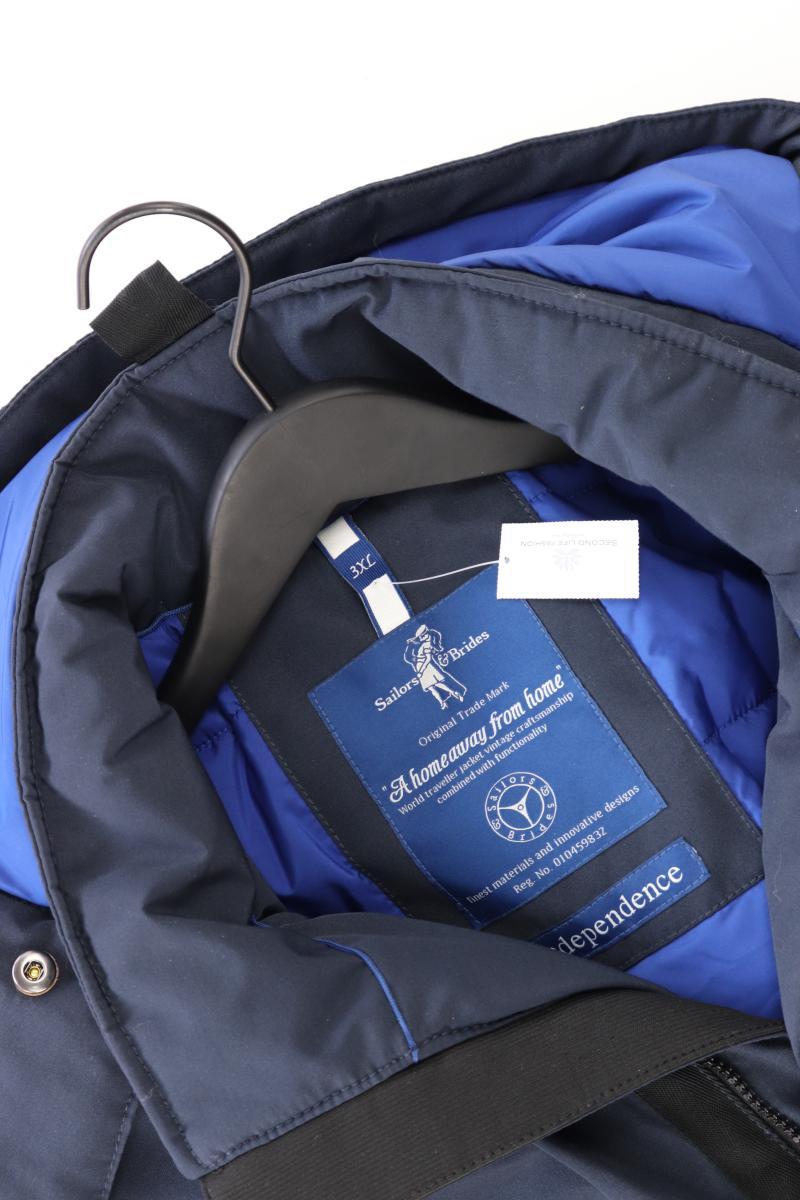 Sailors & Brides Kapuzenmantel für Herren Gr. XXXL blau aus Polyester