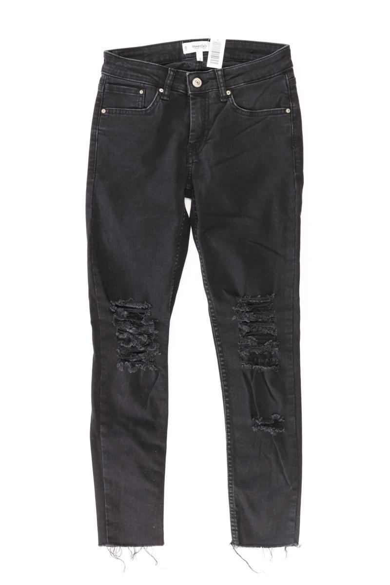 Mango Skinny Jeans Gr. 34 schwarz aus Baumwolle