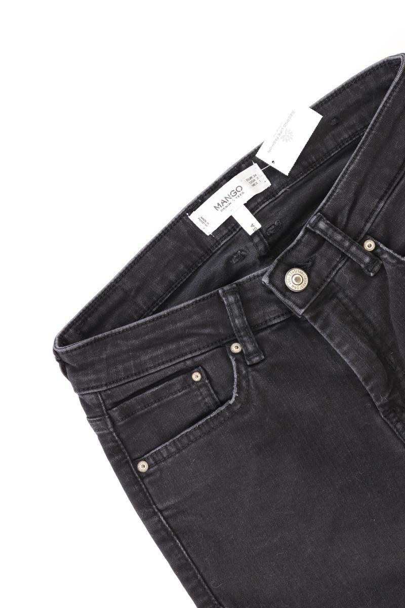 Mango Skinny Jeans Gr. 34 schwarz aus Baumwolle