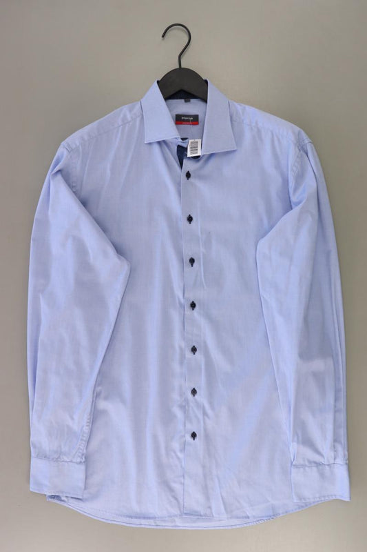 Eterna Langarmhemd für Herren Gr. Hemdgröße 41 blau aus Baumwolle