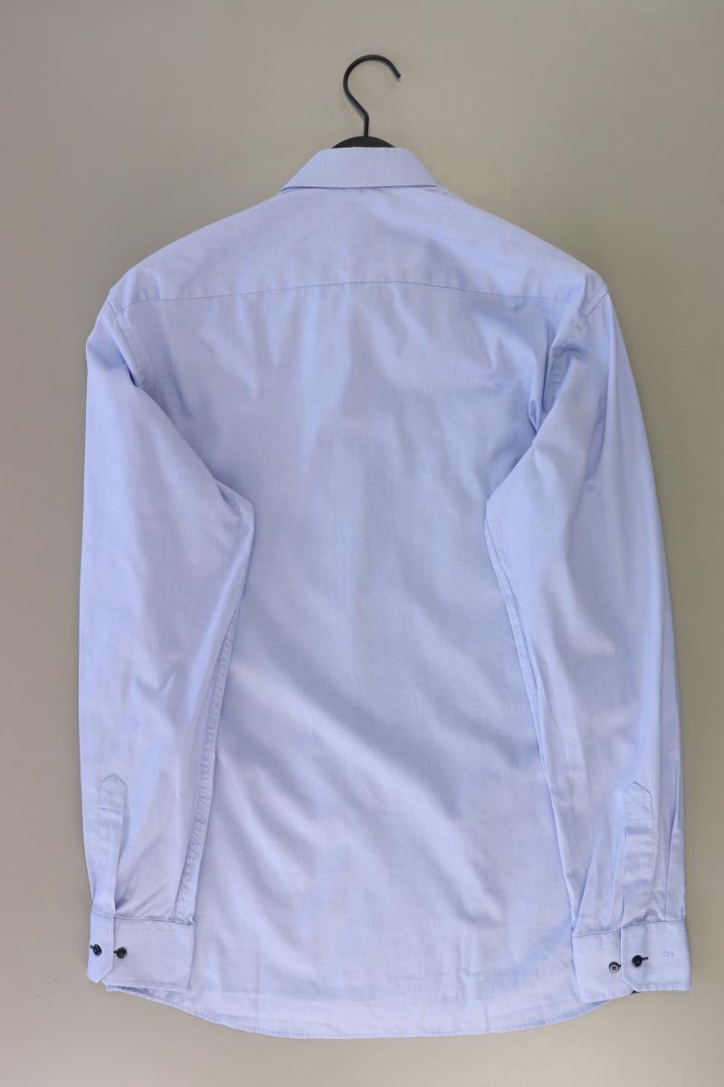Eterna Langarmhemd für Herren Gr. Hemdgröße 41 blau aus Baumwolle