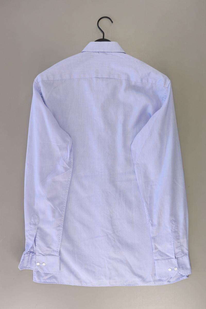 Eterna Langarmhemd für Herren Gr. Hemdgröße 42 blau aus Baumwolle