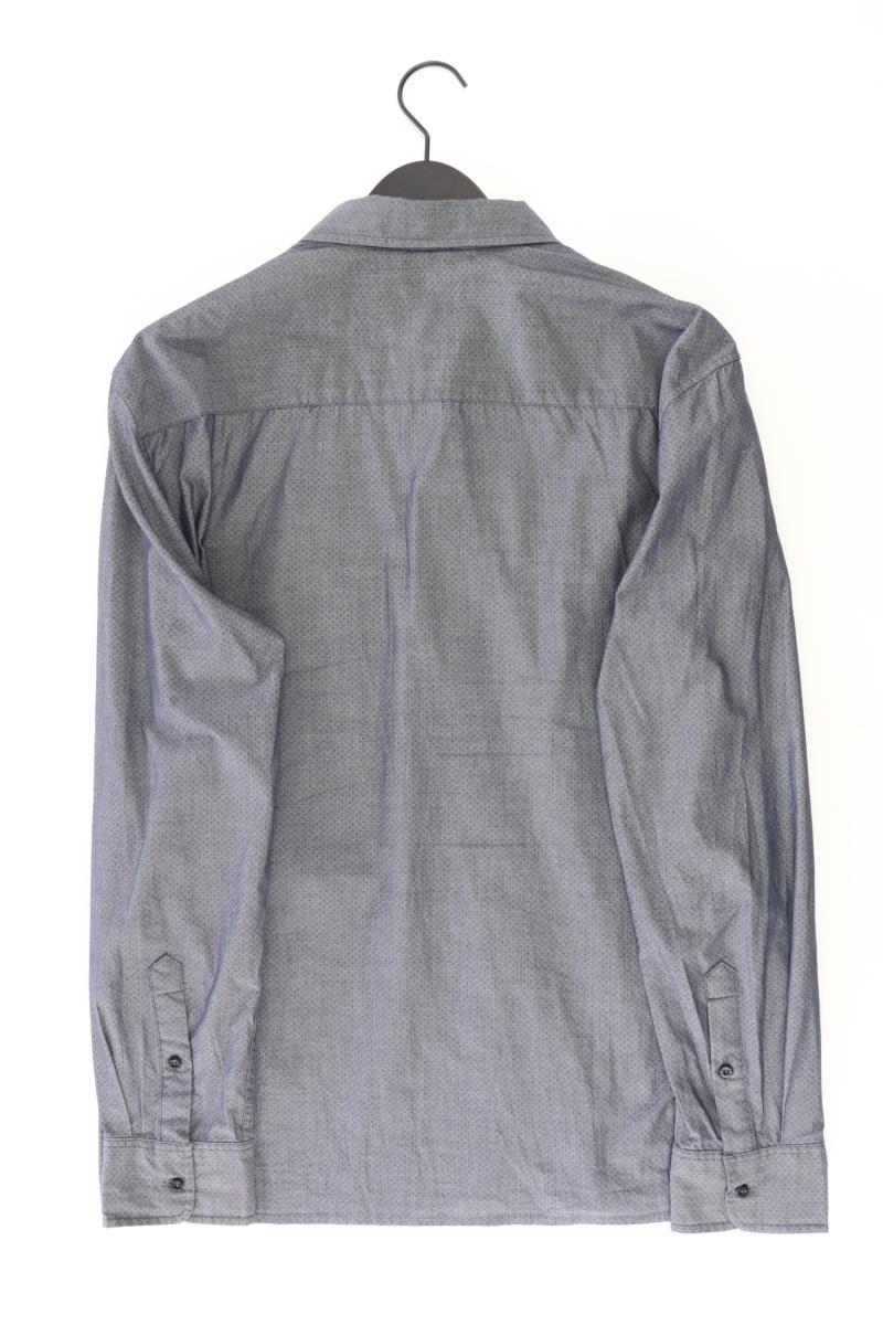 Mustang Langarmhemd für Herren Gr. XL grau aus Baumwolle