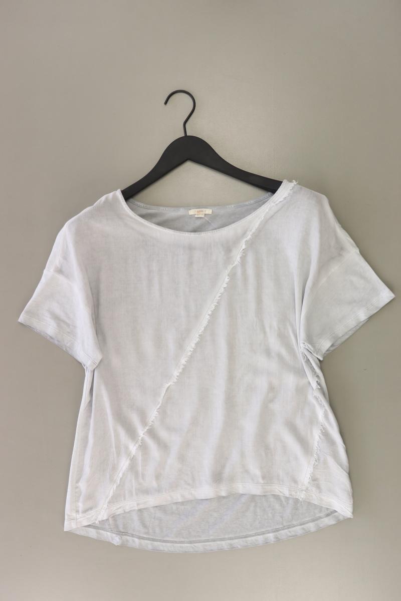 Esprit T-Shirt Gr. S neuwertig Kurzarm grau aus Viskose