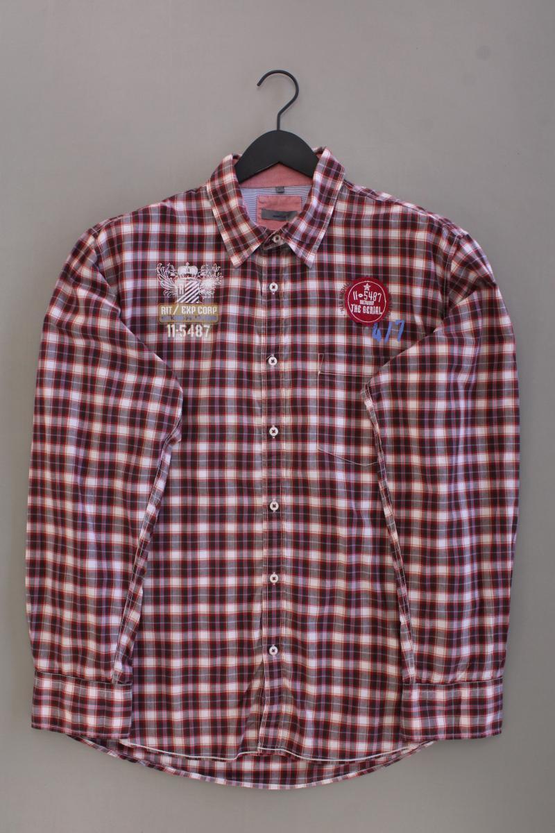 Montego Karohemd für Herren Gr. XL kariert Langarm rot