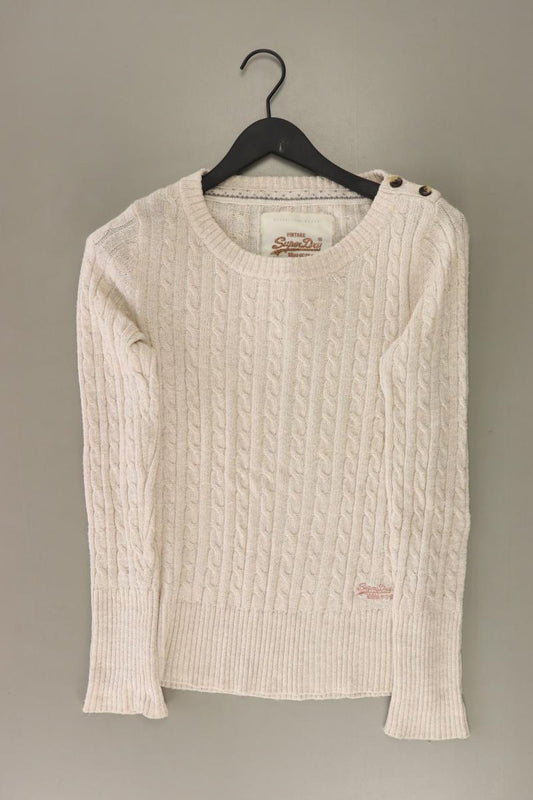 Superdry Zopfpullover Gr. L creme aus Polyacryl