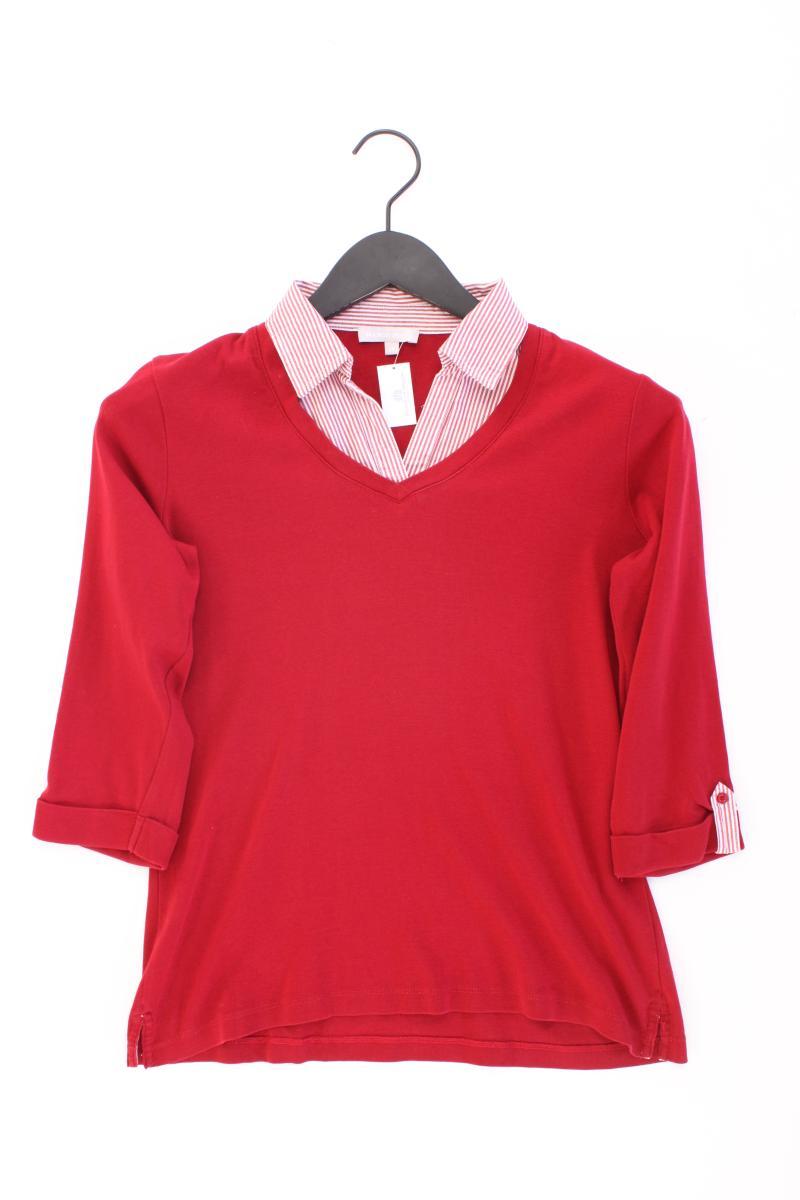 Marco Pecci Regular Shirt Gr. 38 3/4 Ärmel rot aus Baumwolle