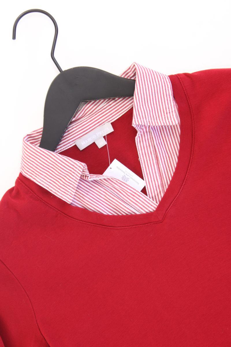 Marco Pecci Regular Shirt Gr. 38 3/4 Ärmel rot aus Baumwolle