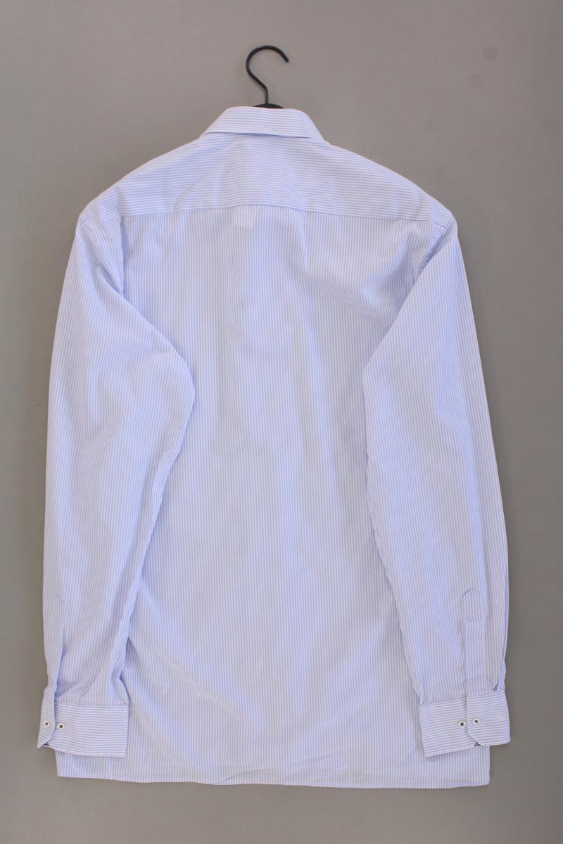 Eterna Langarmhemd für Herren Gr. Hemdgröße 41/16 blau aus Baumwolle