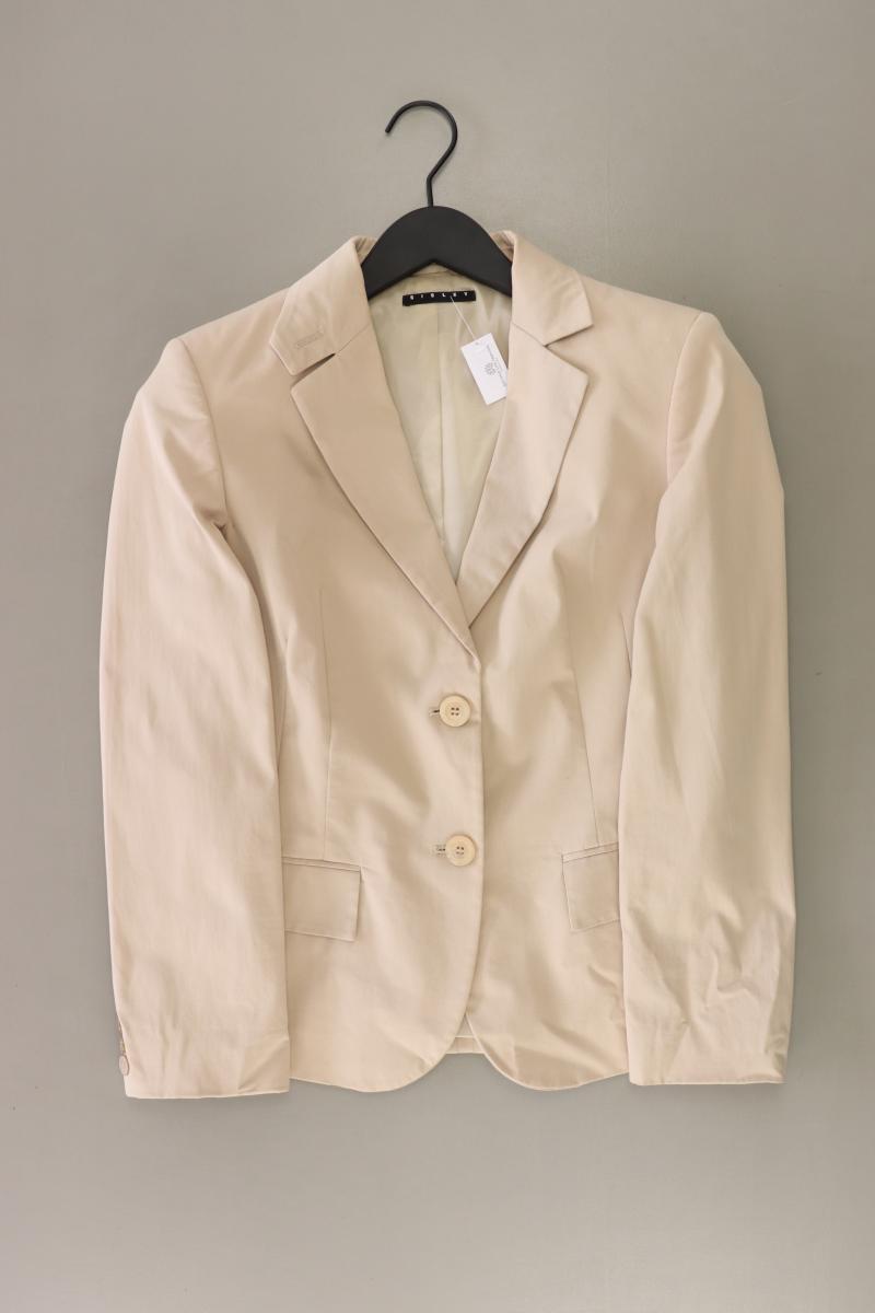 Sisley Slim Blazer Gr. IT 44 (M) creme aus Baumwolle