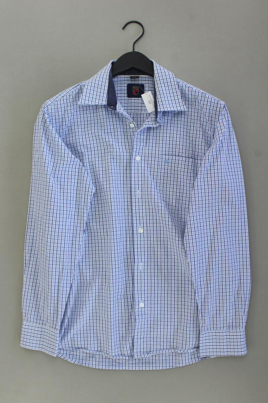Royal Spencer Karohemd für Herren Gr. Hemdgröße 39/40 kariert Langarm blau